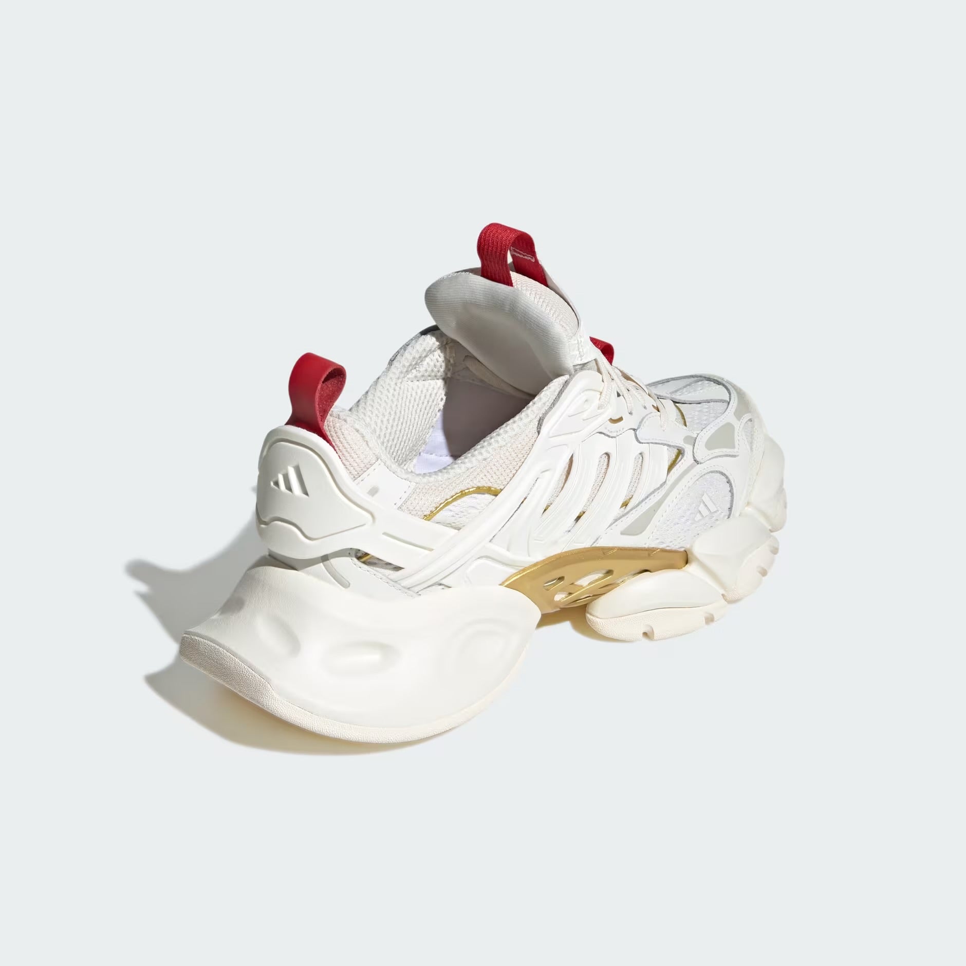 Adidas XLG Runner Deluxe Off White Gold Metallic Red