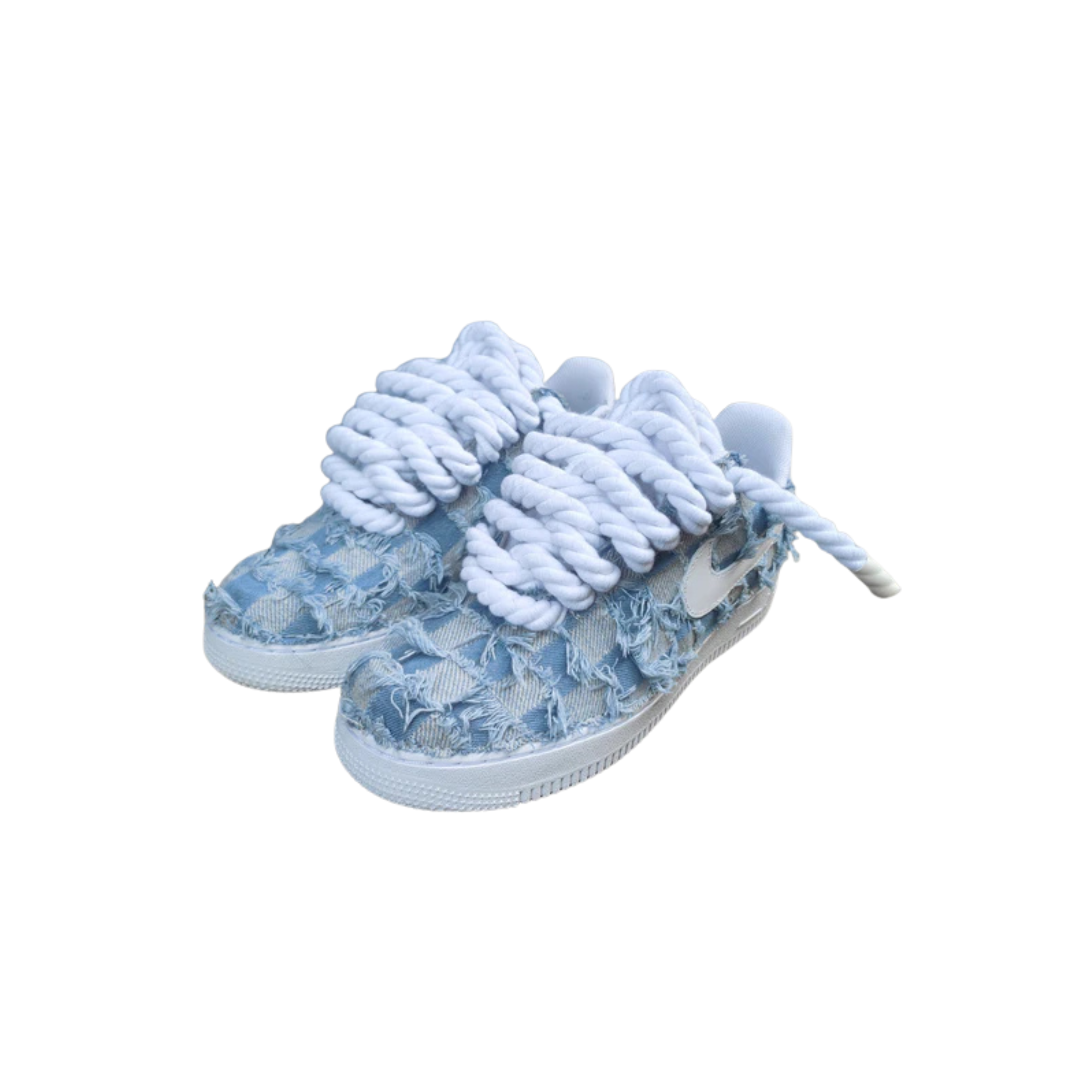 Nike Air Force 1 Rope Custom Denim Jeans v1
