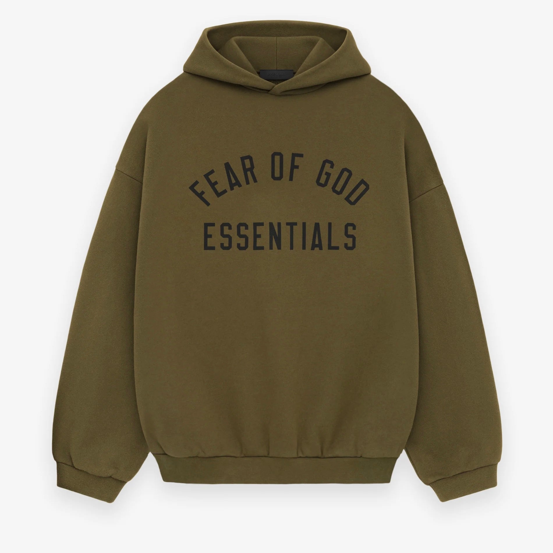 Fear Of God Essentials Fleece Hoodie (FW24) Olive