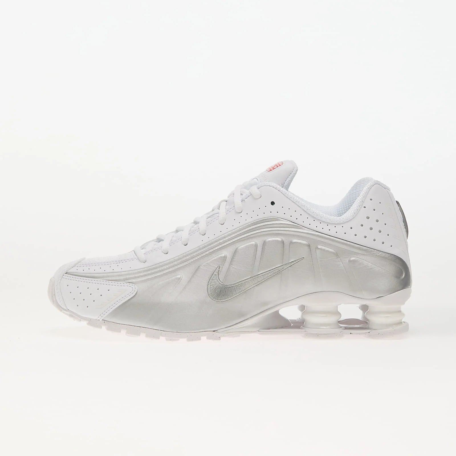 Nike Shox R4 White Metallic Silver