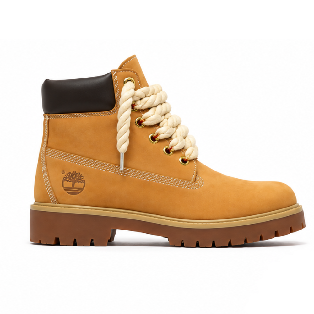 Timberland® Stivale Impermeabile Premium 6-Inch in giallo Custom Corda Rope Laces