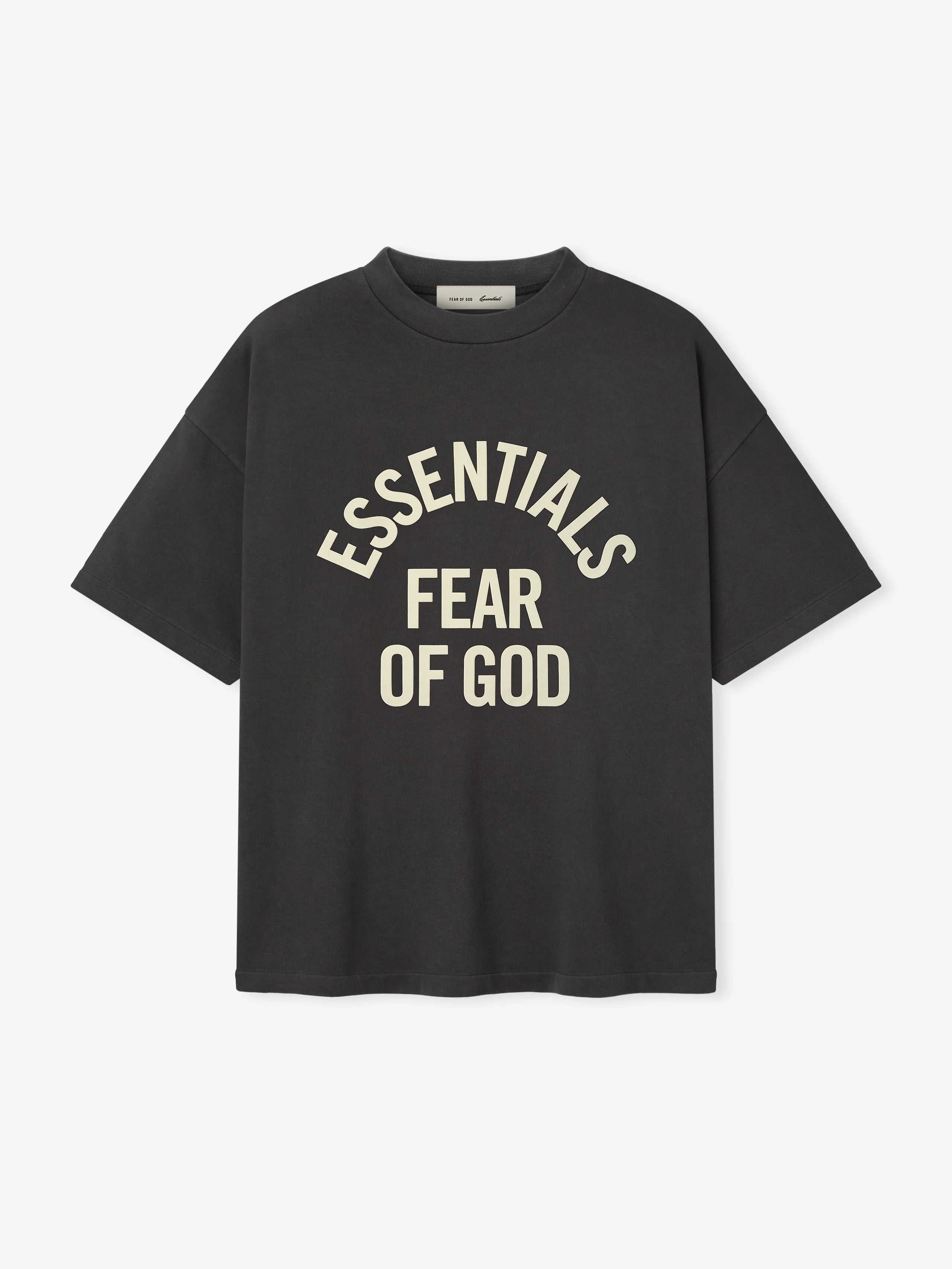 Fear of God Essentials Campus 90’s Short Sleeve Tee Faded Black