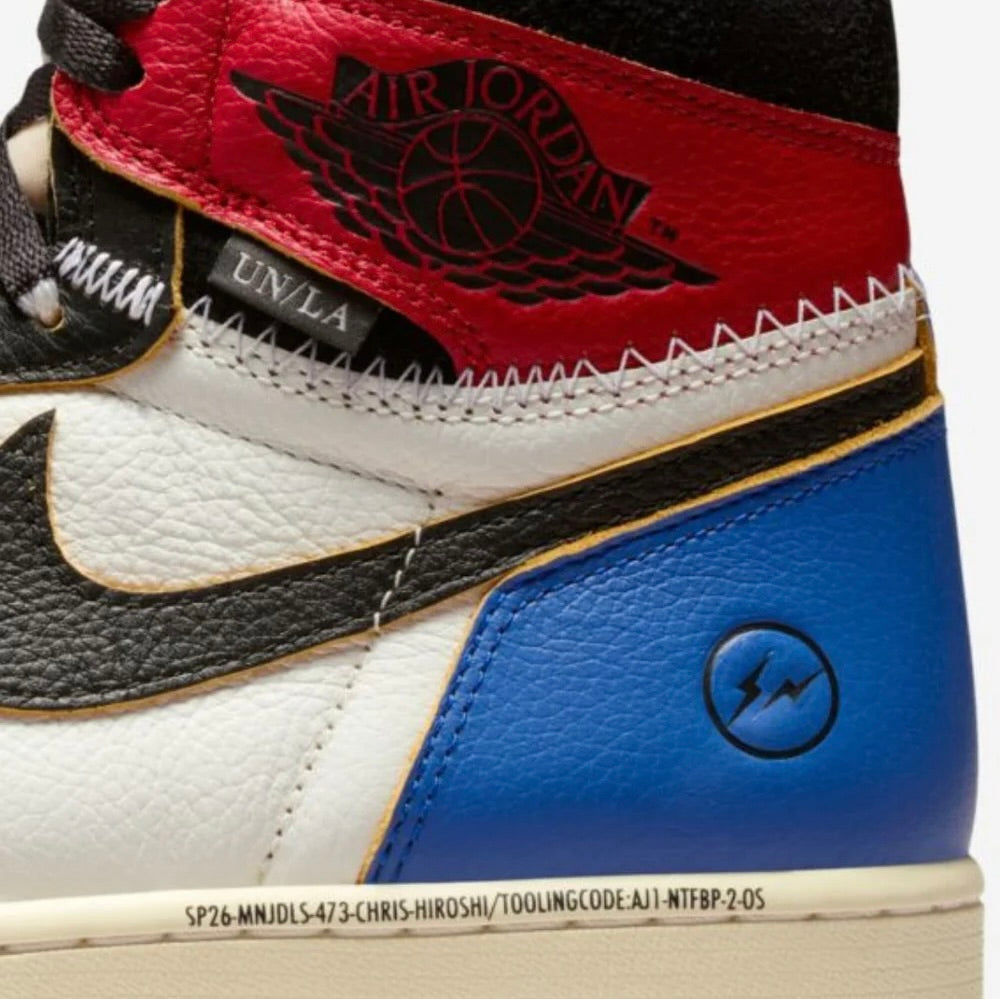 AIR JORDAN 1 RETRO HIGH OG SP FRAGMENT X UNION LA VARSITY RED SPORT ROYAL