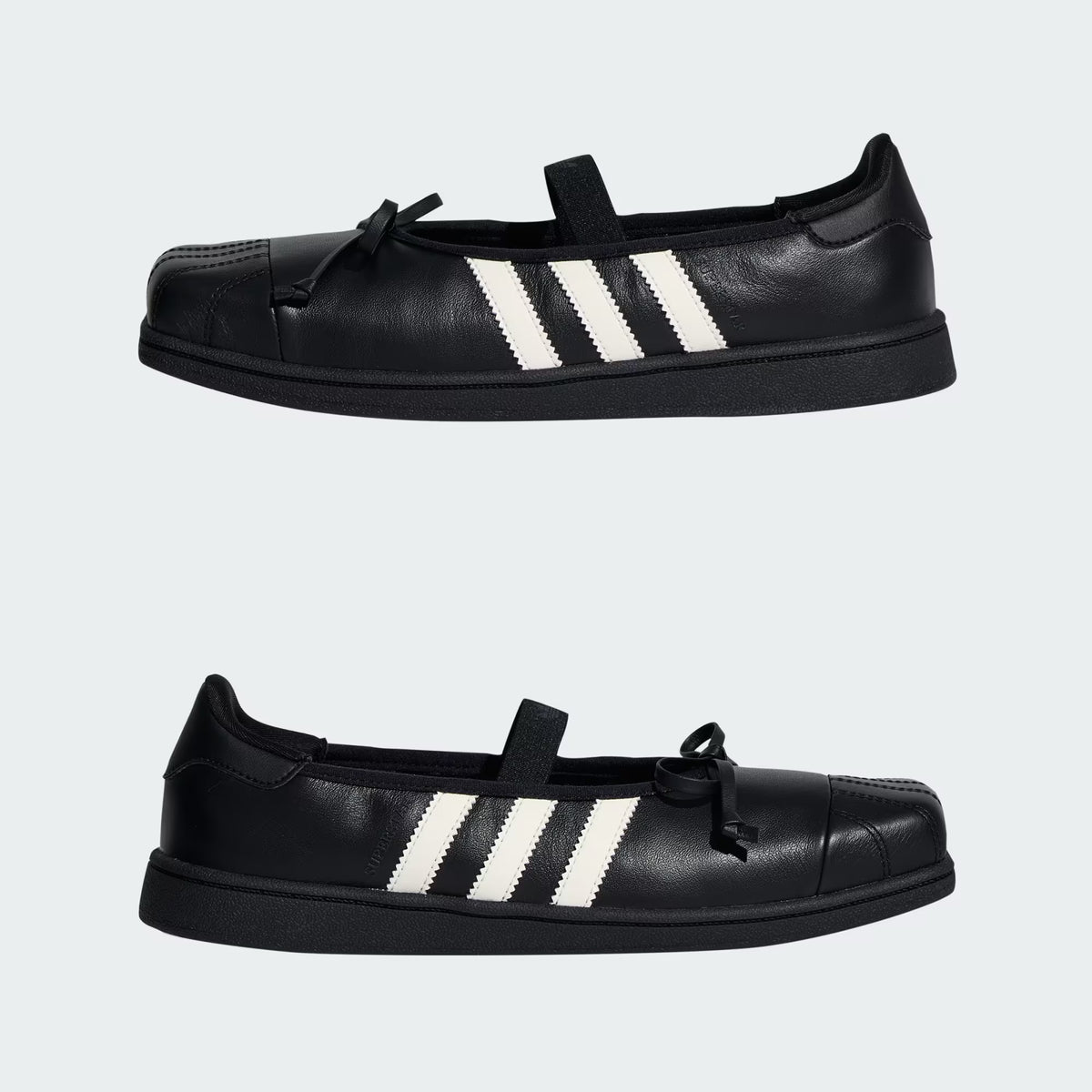 Adidas Superstar Square Toe Ballet JENNIE Black Offf White