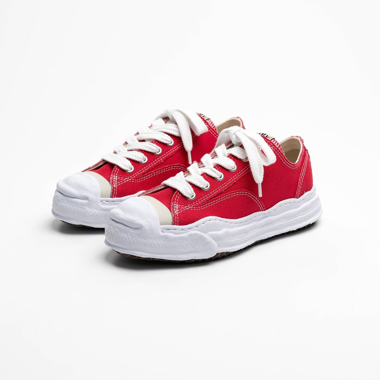 Maison Mihara Yasuhiro Hank Sole Canvas Low Red