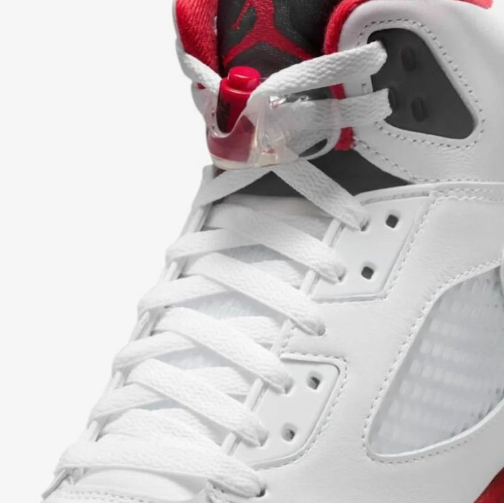 Jordan 5 Fire Red Black Tongue