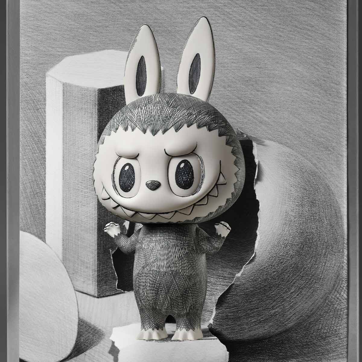 POP Mart Mega Labubu Sketch 1000%