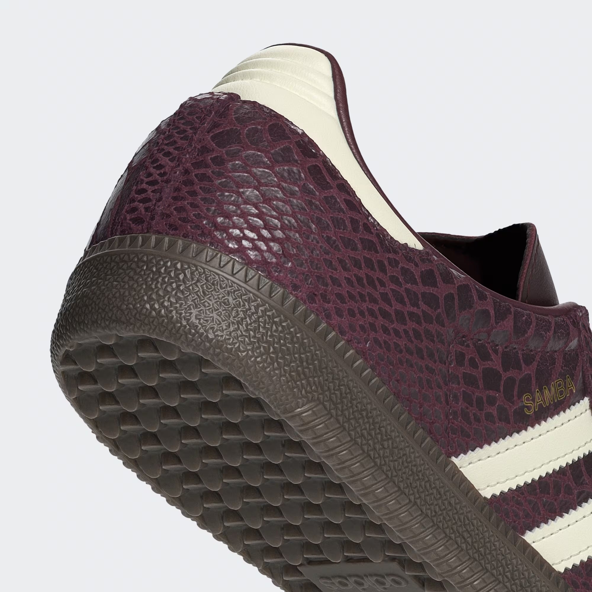 Adidas Samba Snakeskin Maroon Cream White