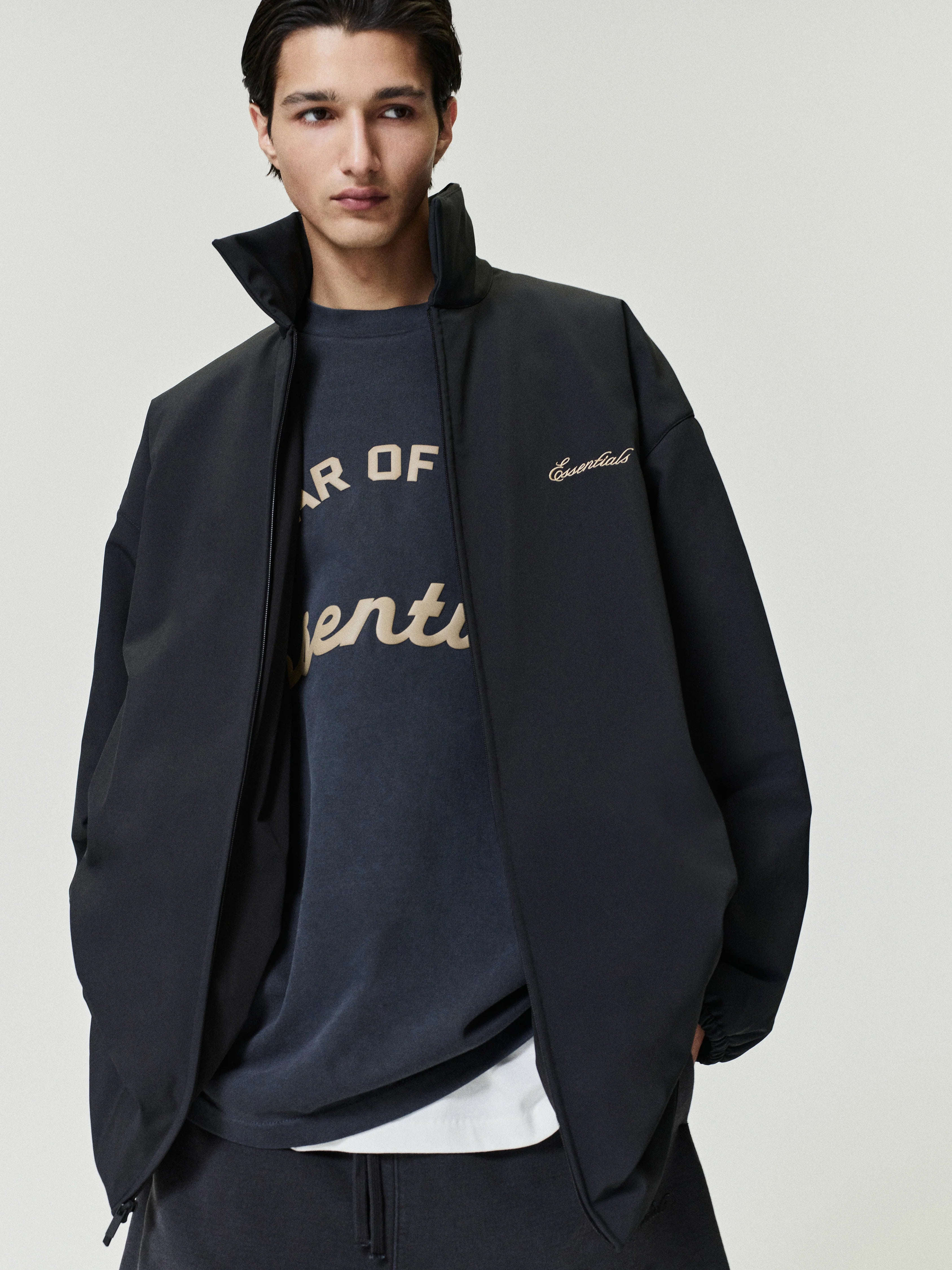 Fear of God Essentials Training 90’s Short Sleeve Tee Faded Iron Grey