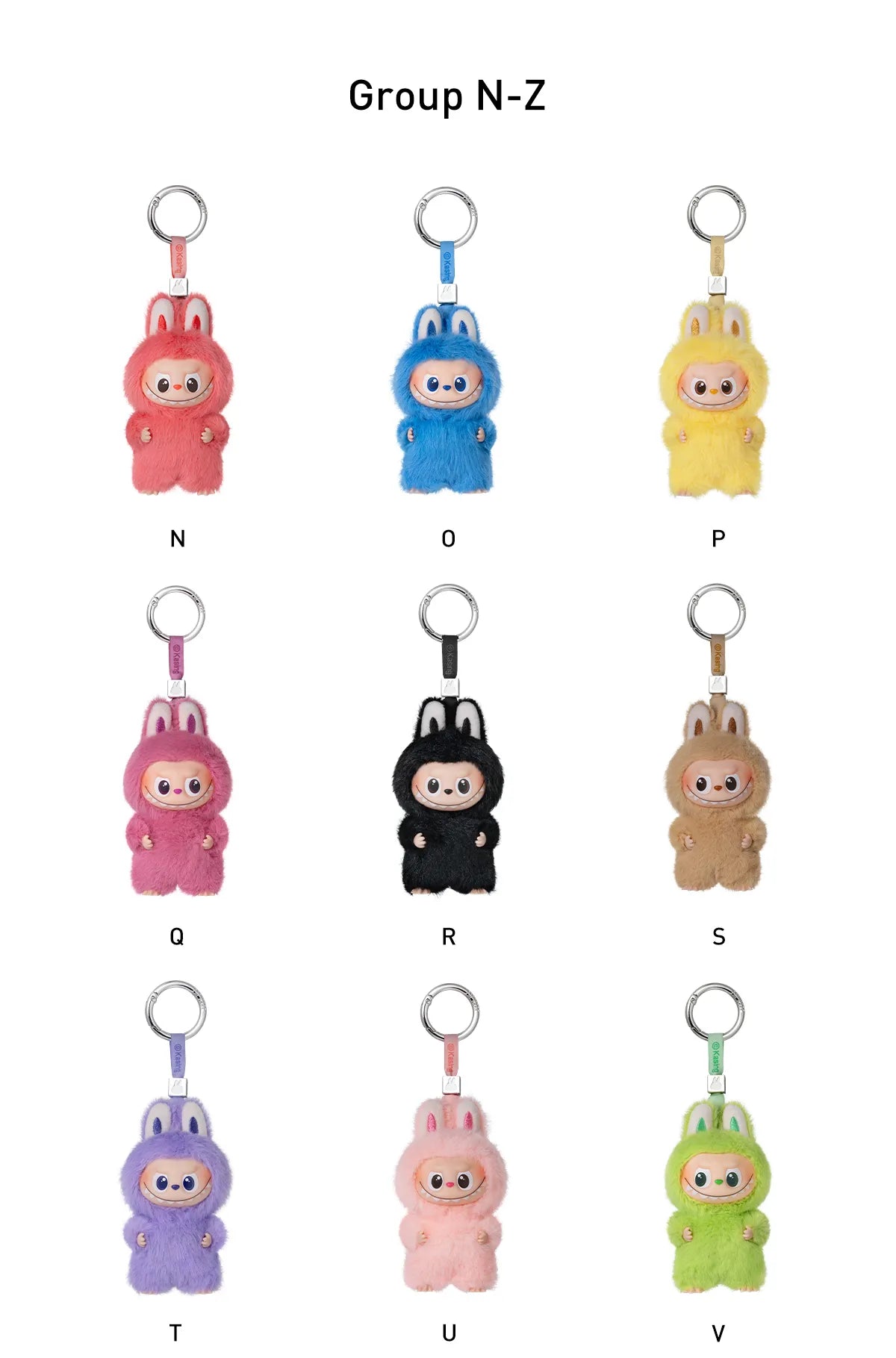 Pop Mart Labubu THE MONSTER PIN FOR LOVE SERIES - Vinyl Plush Pendant blind box (N-Z) Sealed Case (14 Blind Box)