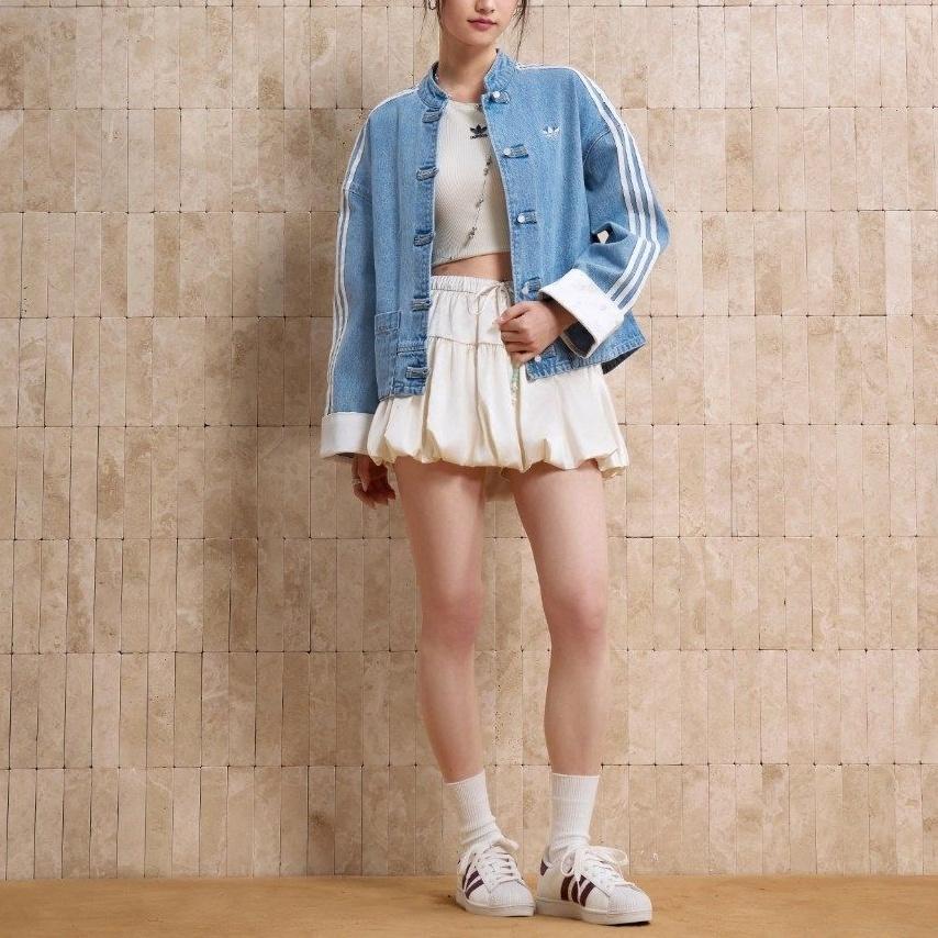 Adidas Women New Chinese Jacket Denim