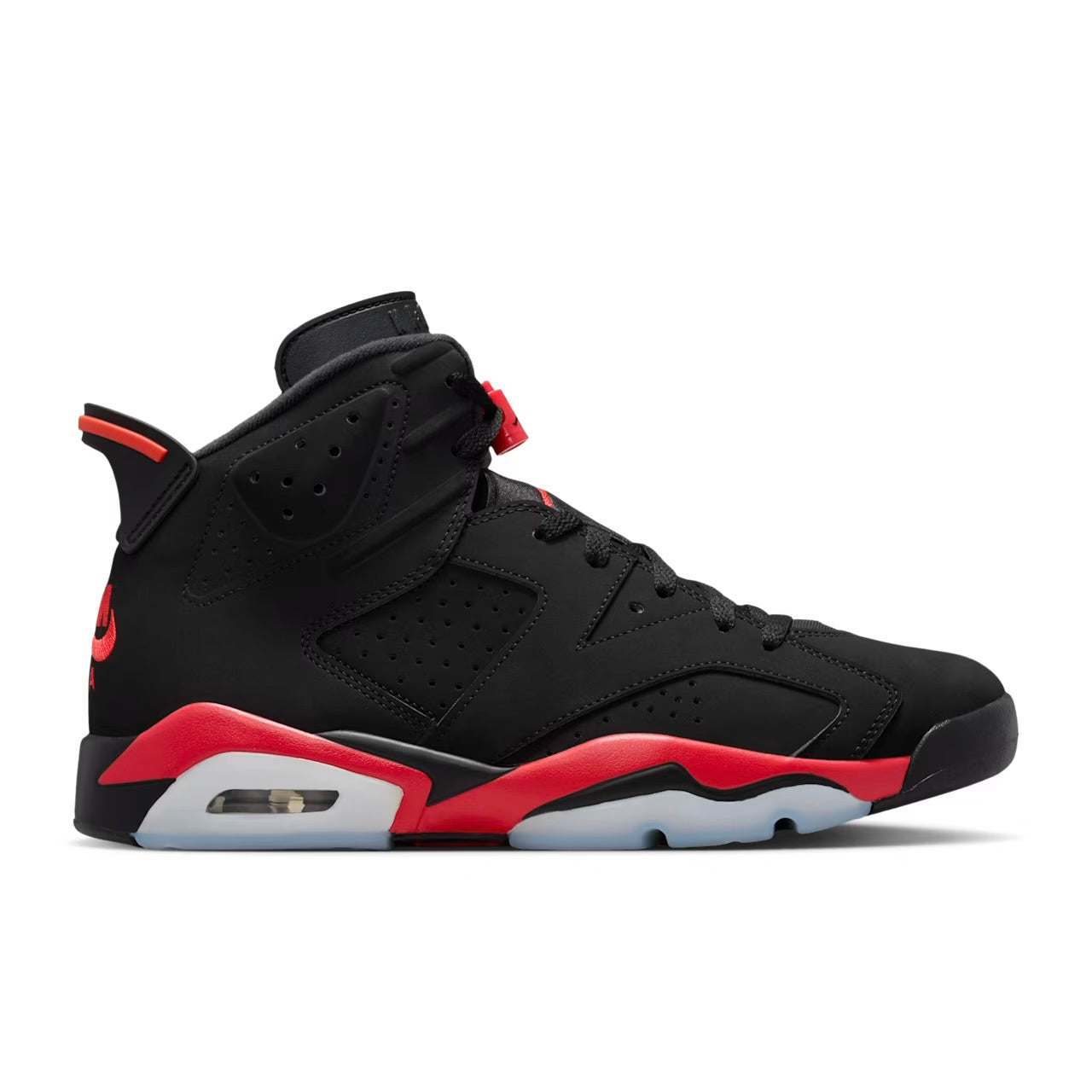 Jordan 6 Infrared Salesman Black and Light Crimson