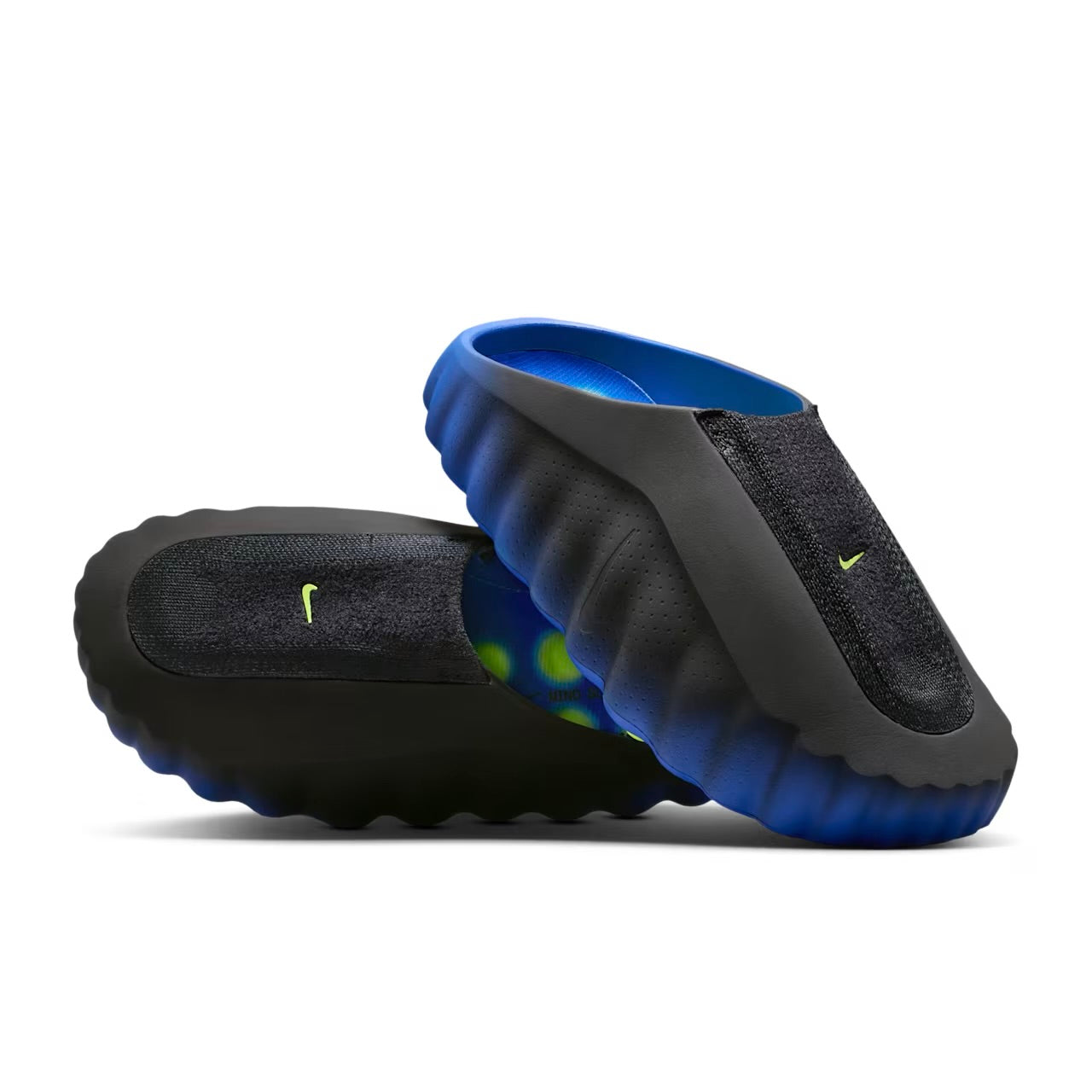 Nike Mind 001 Flyknit Slide Hyper Royal Black