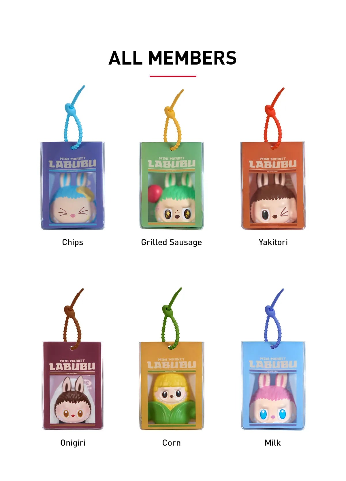 Pop Mart Labubu The Monsters Wacky
Mart Series Squishy Charm Sealed
Case (6 Blind Box)