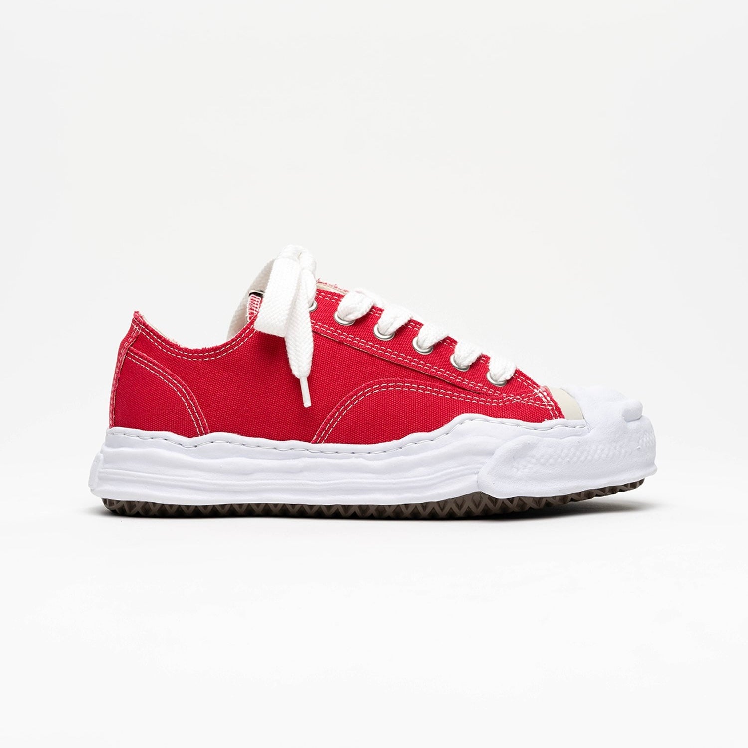 Maison Mihara Yasuhiro Hank Sole Canvas Low Red