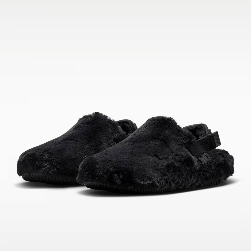 Nike Calm Mule SE Black Fur