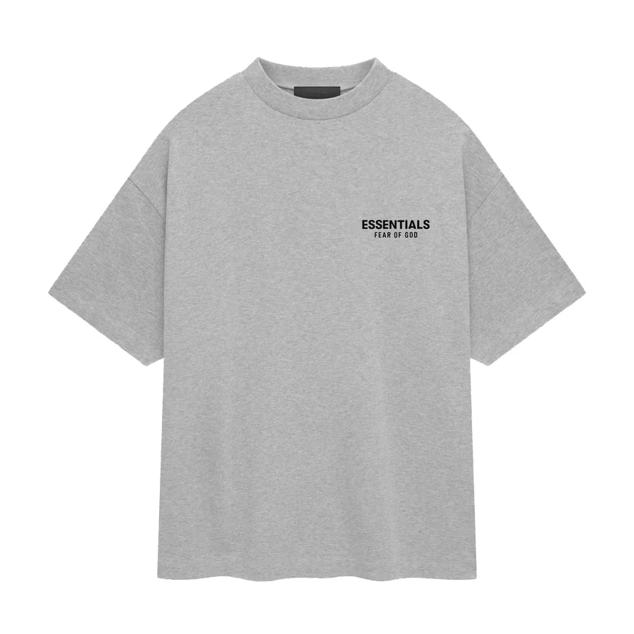 Fear Of God Essentials Jersey Crewneck T-Shirt Light Heather Gray
