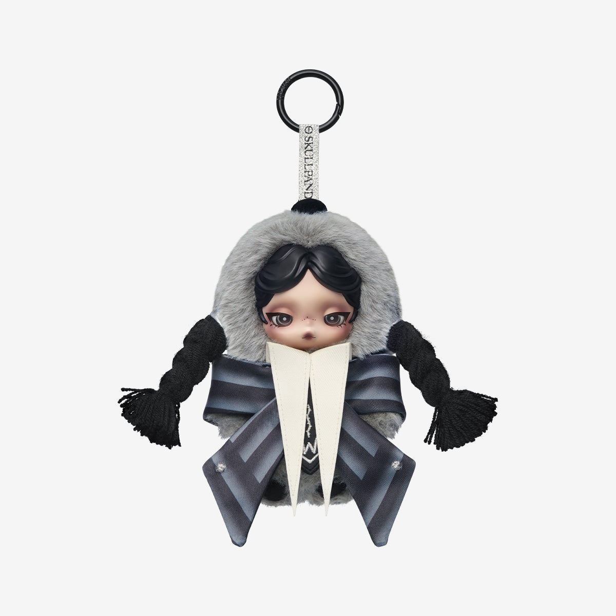 Pop Mart SKULLPANDA × Wednesday Plush (Nevermore Academy Uniform Version)