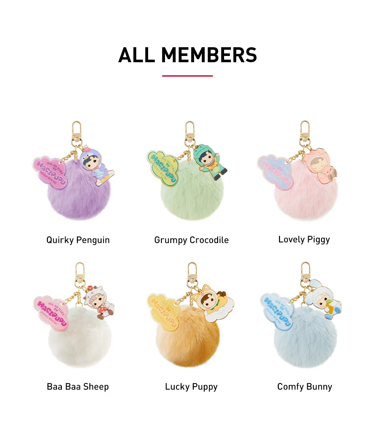 Pop Mart HACIPUPU Snuggle With You Series Pendant Sealed Case (6 Blind Box)