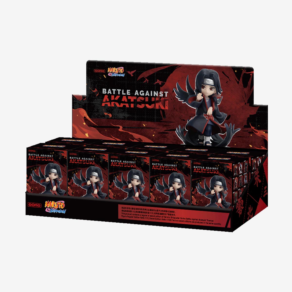 Pop Mart Naruto: Shippuden Series Battle Against Akatsuki Themed Figure Sealed Case (10 Blind Box)