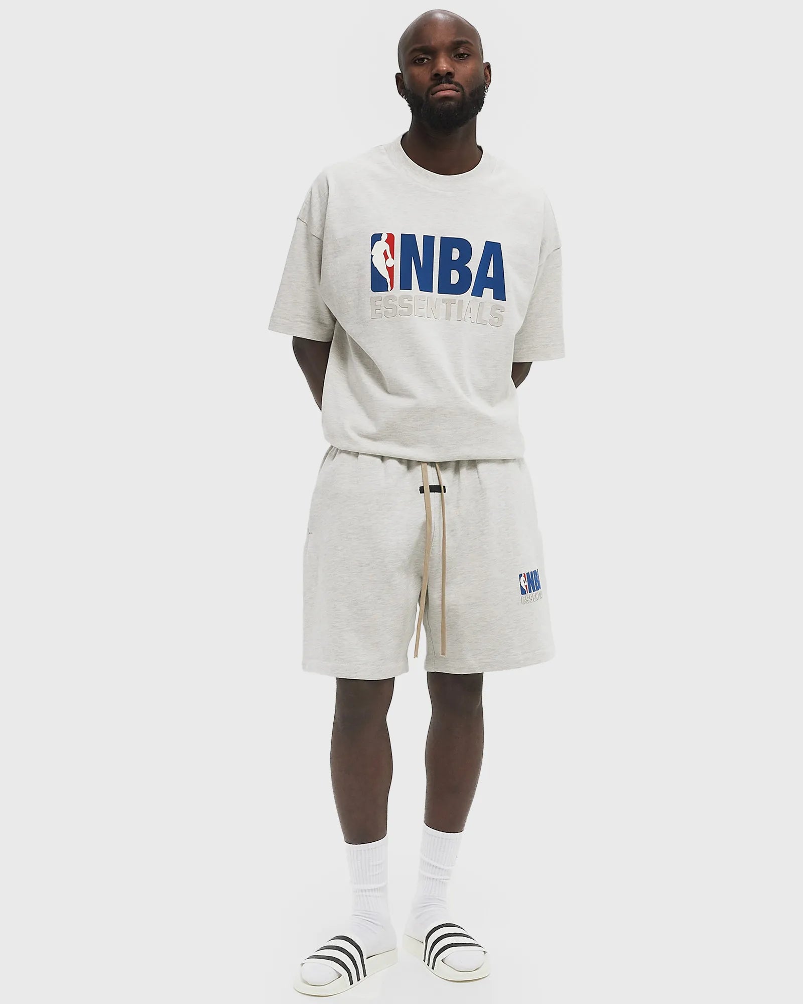 Fear of God Essentials x NBA Sweatshorts 'Light Heather'