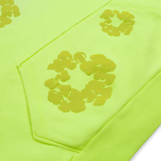 Denim Tears Mono Cotton Wreath Hoodie Neon Green