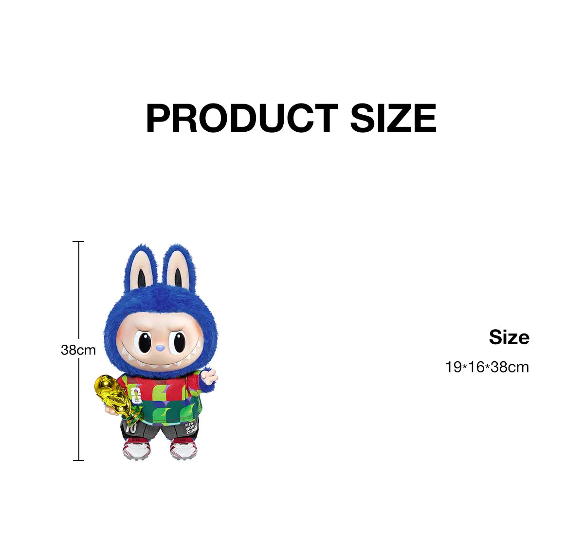 Pop Mart The Monsters Labubu x Fifa Series Labubu Catch The Vinyl Plush Doll