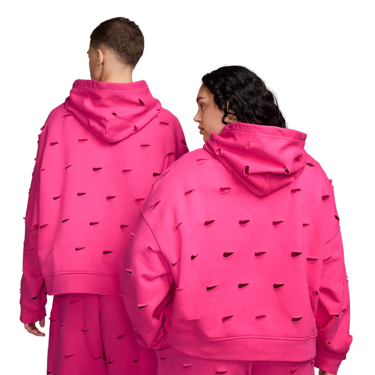 Nike x Jacquemus Le SWOOSH Hoodie Dark Pink