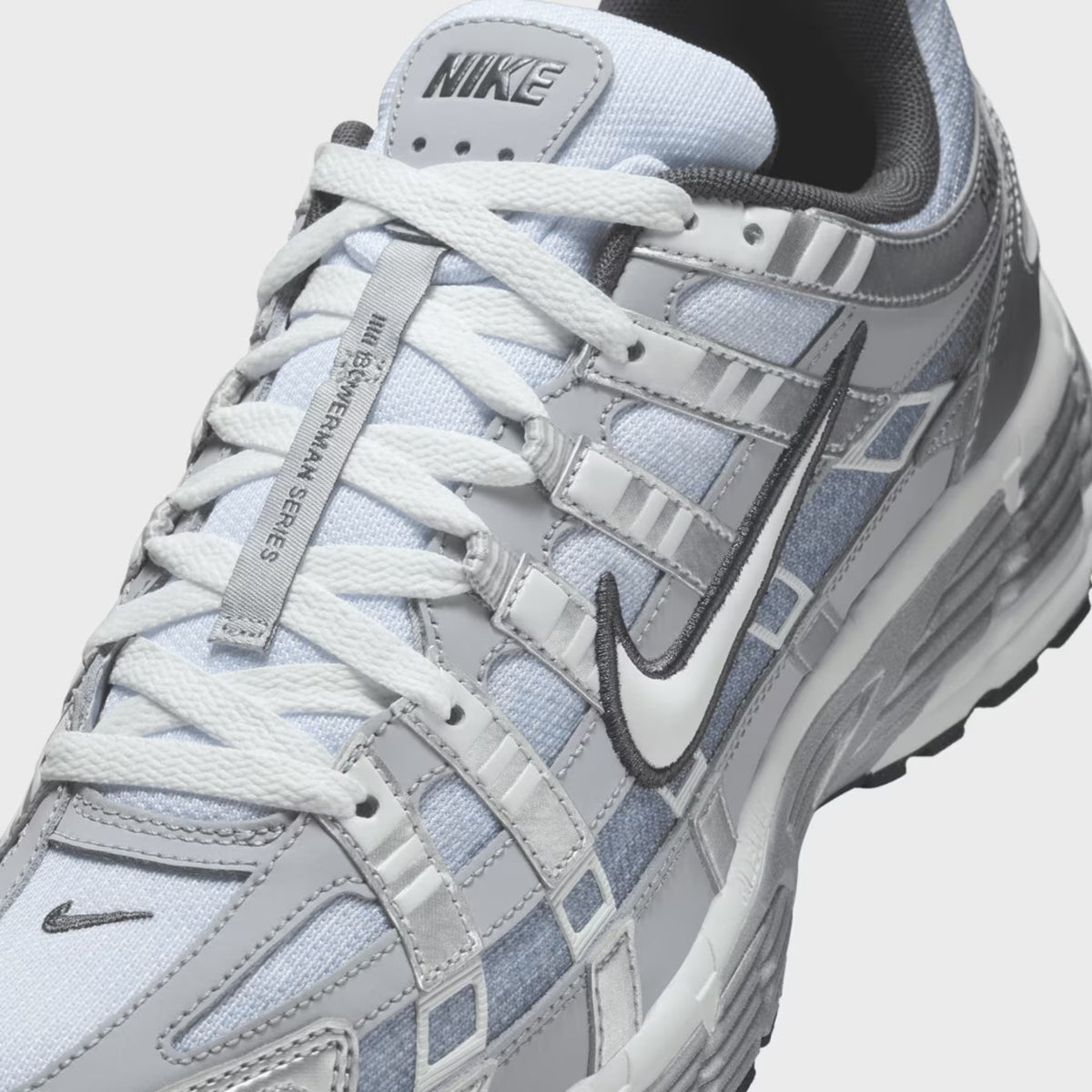 Nike P-6000 Metallic Silver Summit White-Wolf Grey