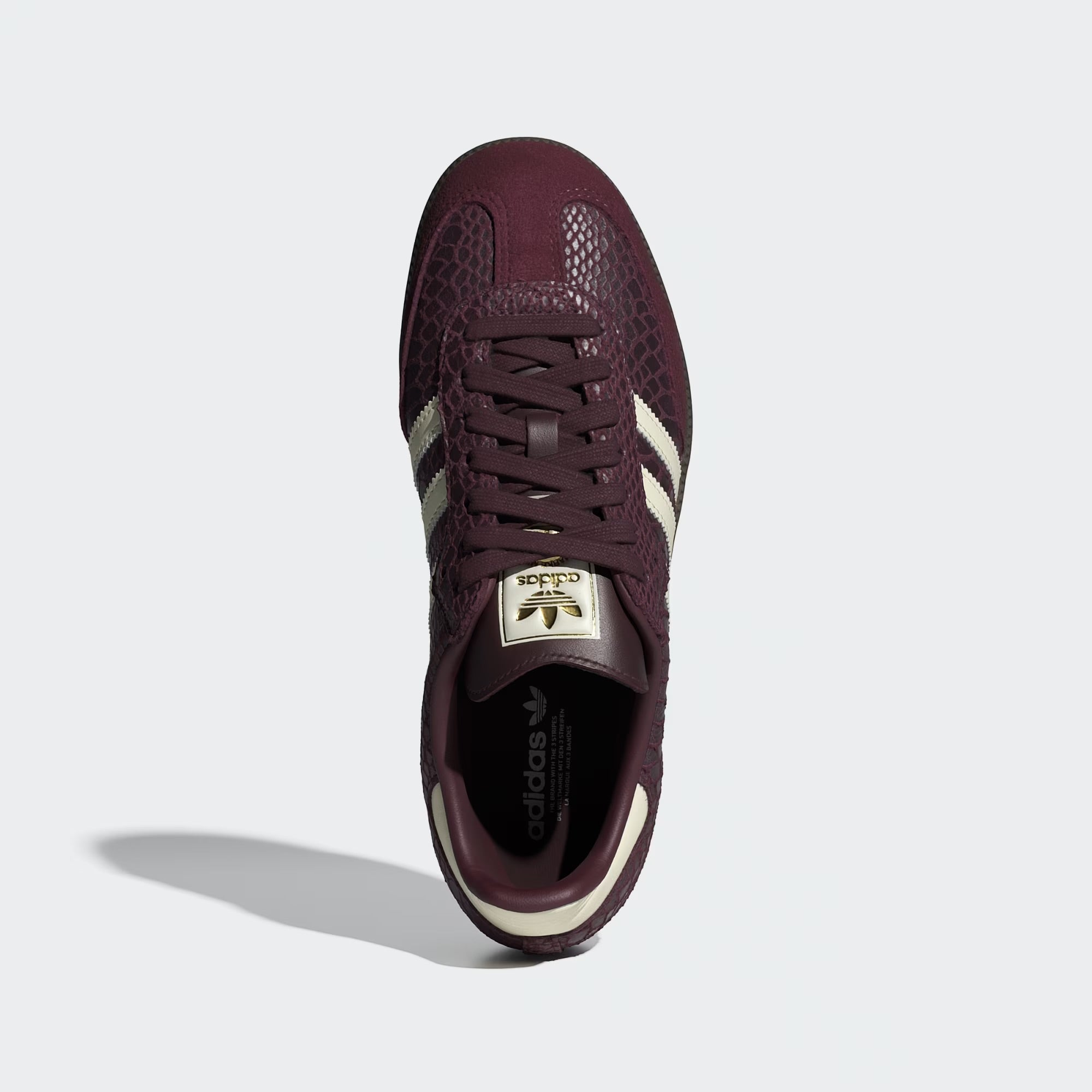 Adidas Samba Snakeskin Maroon Cream White