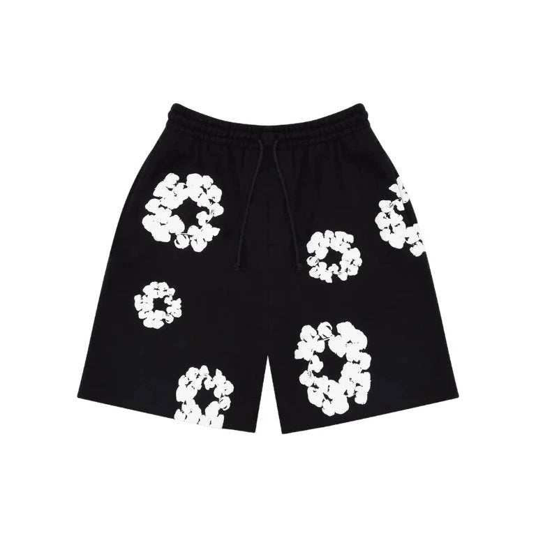 Denim Tears The Cotton Wreath Shorts Black