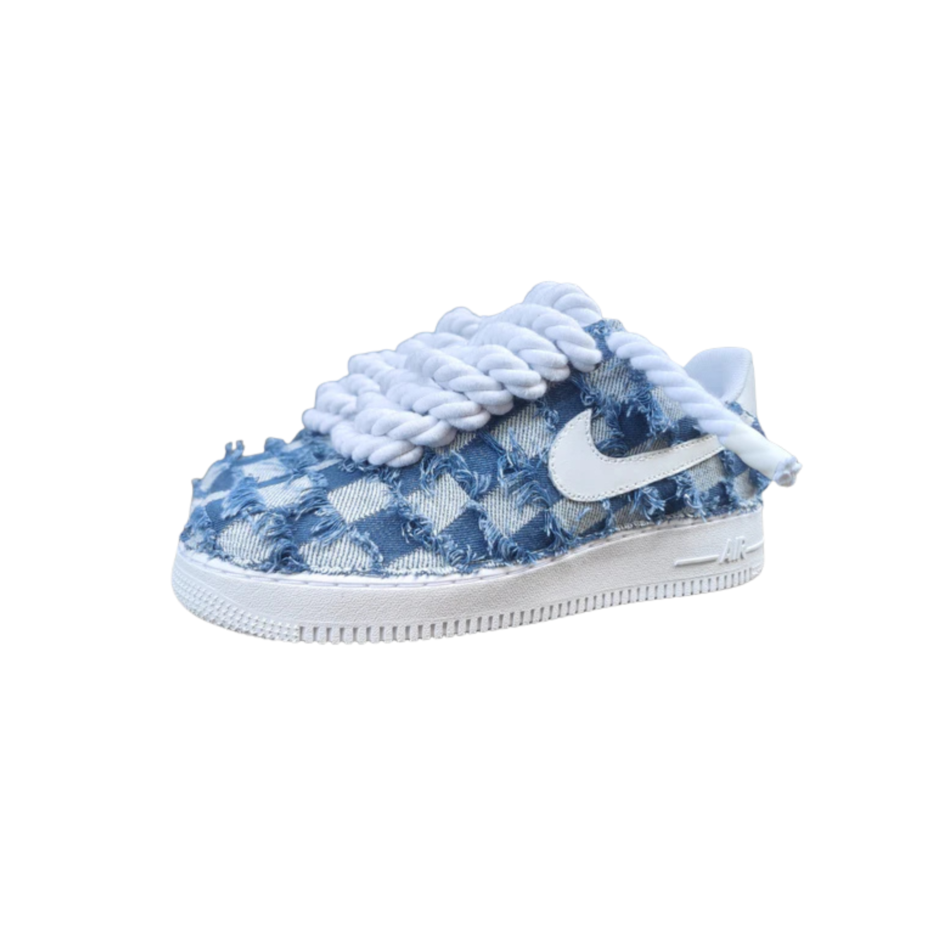 Jean Nike Air Force 1 Rope Custom Denim v3