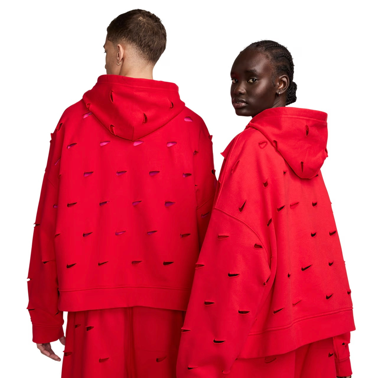 Nike x Jacquemus Le SWOOSH Hoodie Dark Red