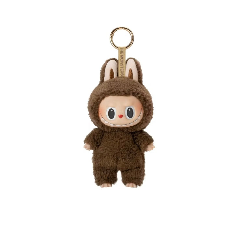 Pendentif en peluche en vinyle Pop Mart Labubu The Monsters Excitinig Macaron Châtaigne Cacao (version secrète)