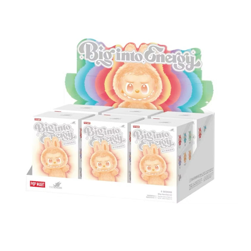 Pop Mart Labubu The Monster Big Into Energy Vinyl Plush Pendant Sealed Case Set (6 Blind Box)