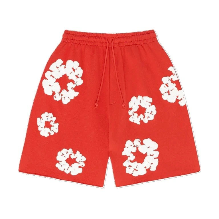 Denim Tears The Cotton Wreath Shorts Red