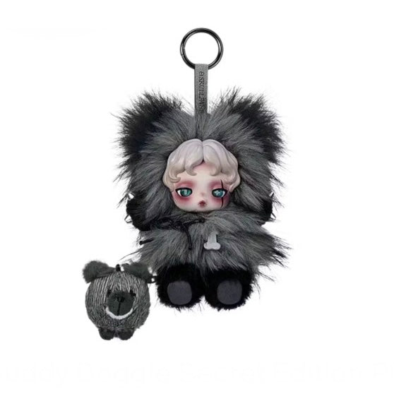 Pop Mart SKULLPANDA You Found Me! Series Buddy Doggie Secret Edition Plush Doll Pendant