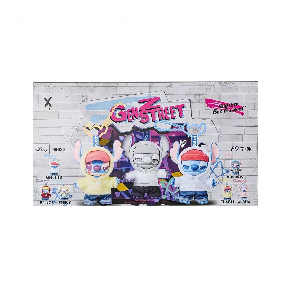 Miniso Disney Stitch GenZ Street Series Pendent Sealed Case (6 Blind Box)