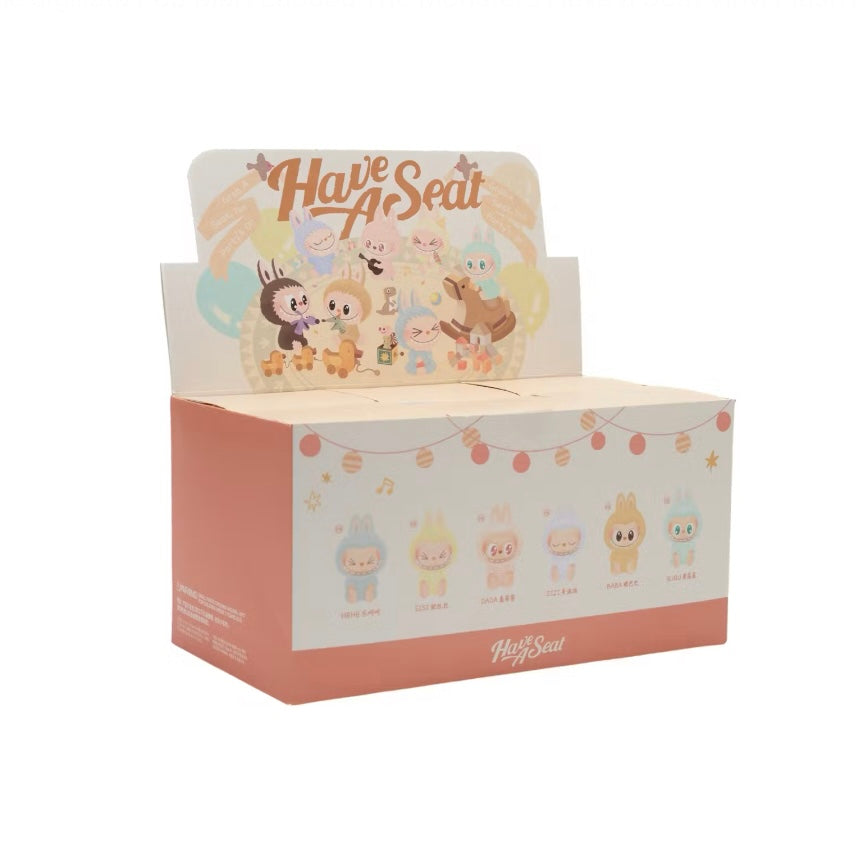 Pop Mart Labubu The Monster Have A Seat Vinyl Plush Sealed Case Set (6 Blind Box)