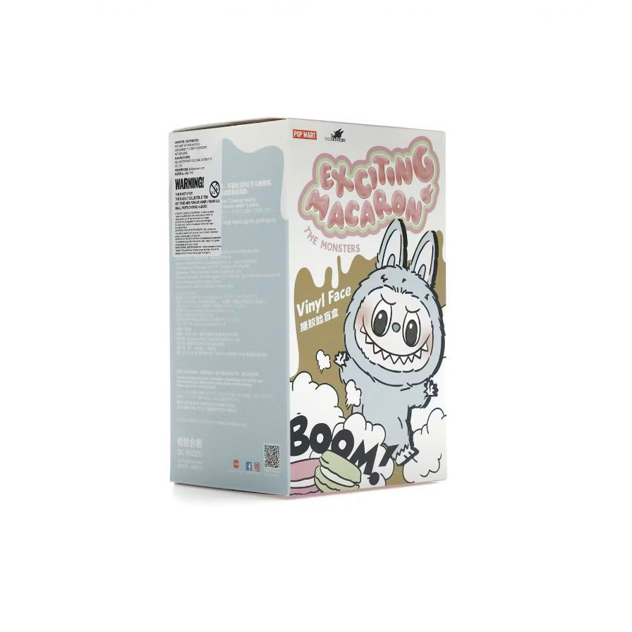 Pendentif en peluche en vinyle Pop Mart Labubu The Monsters Excitinig Macaron Châtaigne Cacao (version secrète)