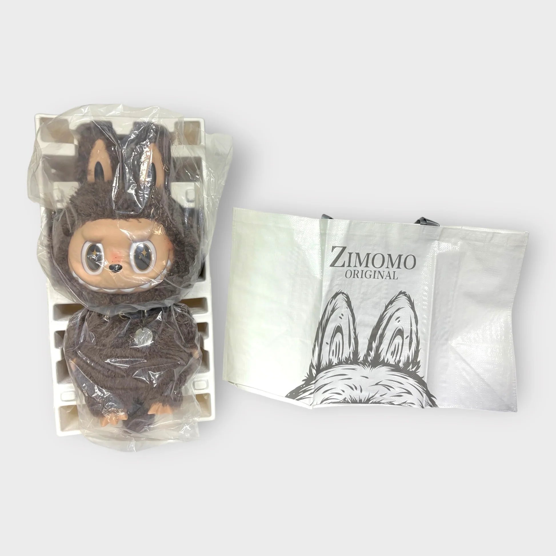 Pop Mart Labubu The Monsters ZIMOMO I Found You Vinyl Plush Doll with Tote Bag