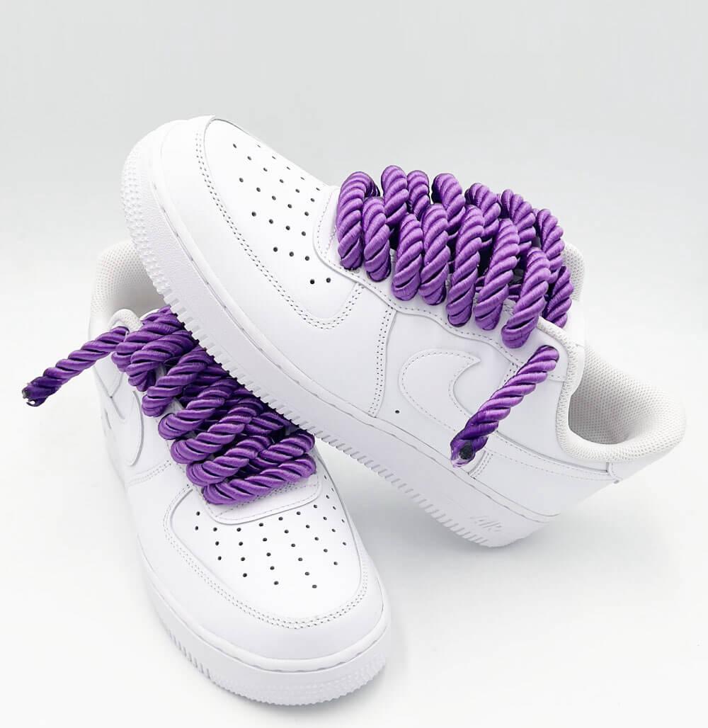 Nike Air Force 1 Rope Laces Custom Purple