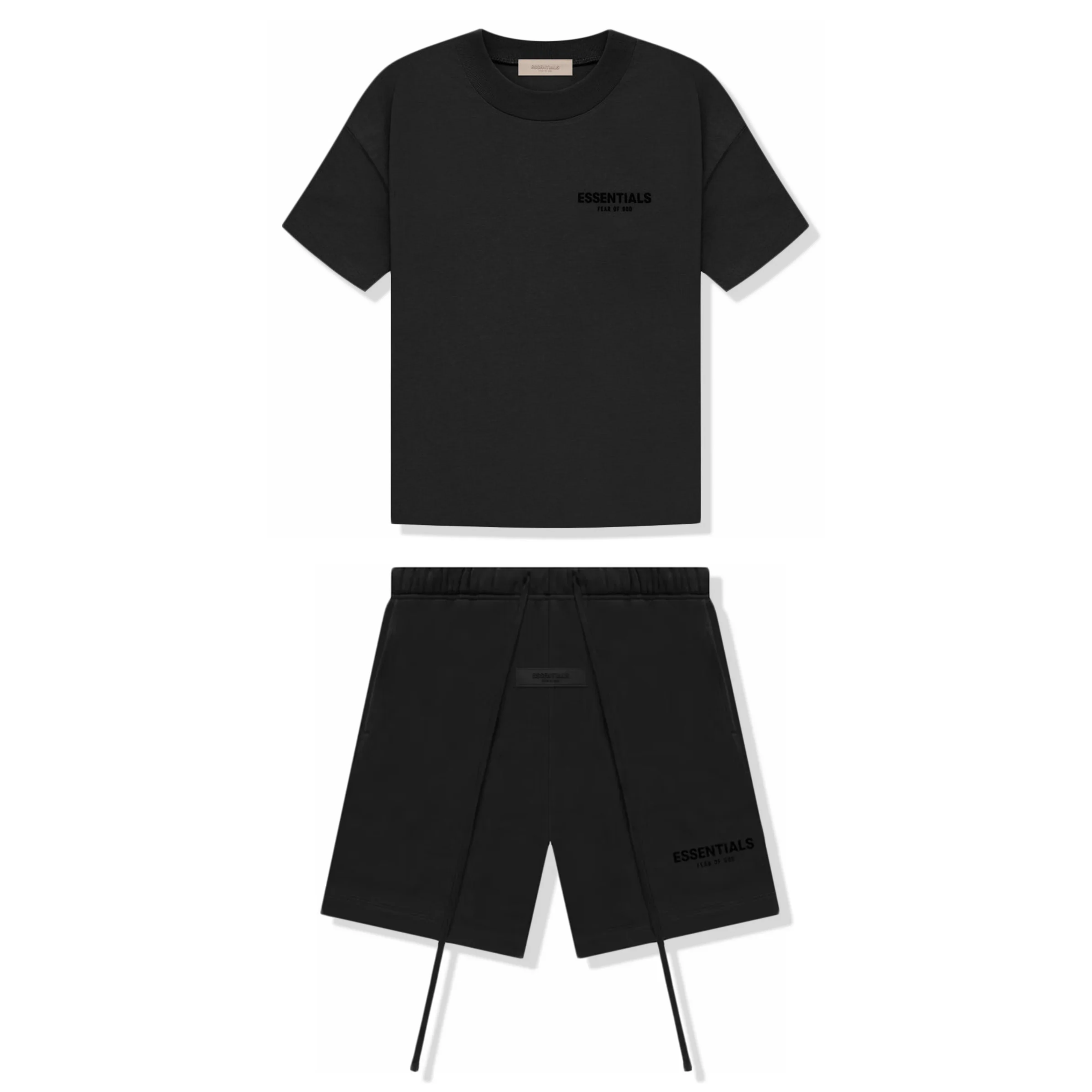 Fear Of God Essentials Bundle Completo Tee + Sweatshorts Stretch Limo