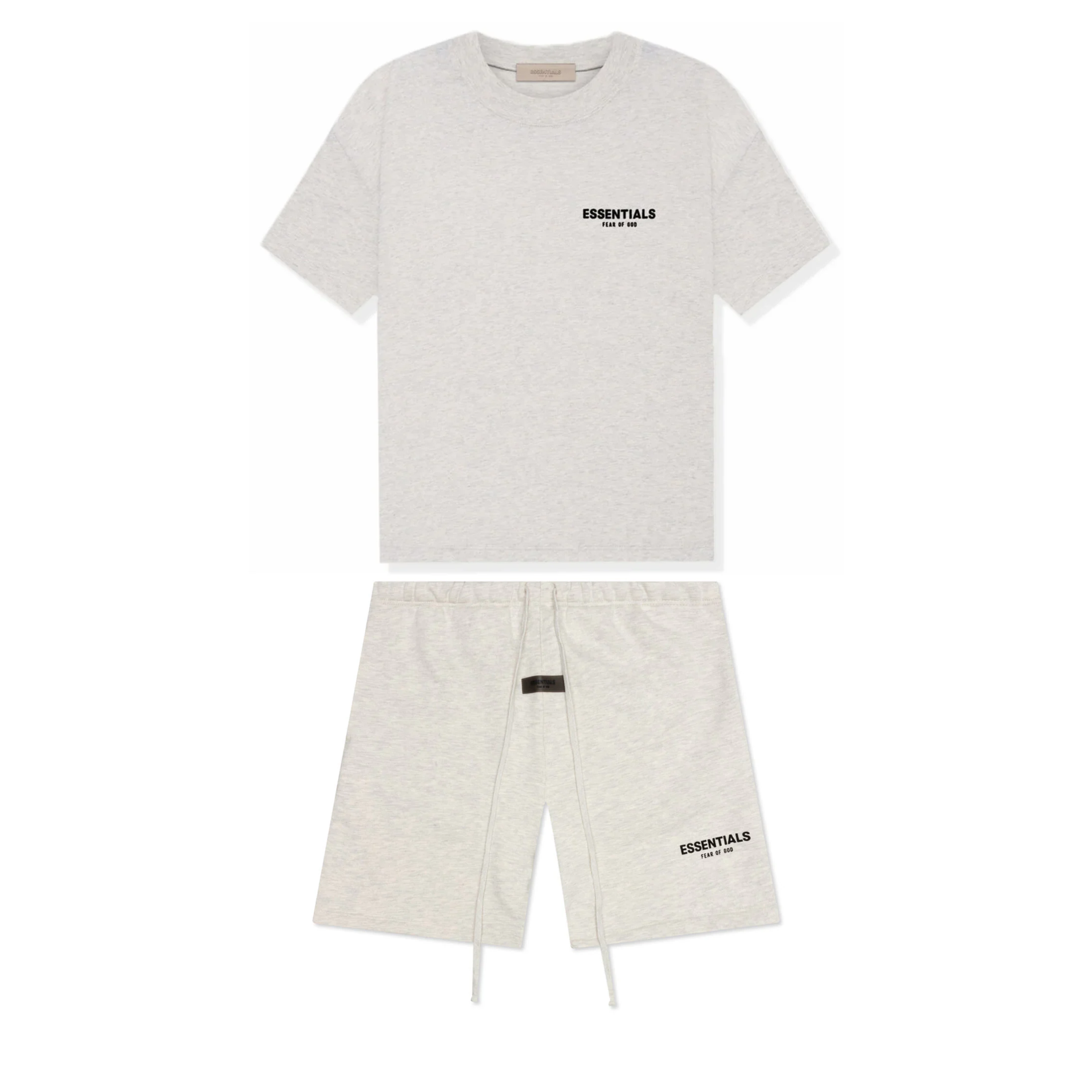 Fear Of God Essentials Bundle Completo Tee + Sweatshorts Light Oatmeal