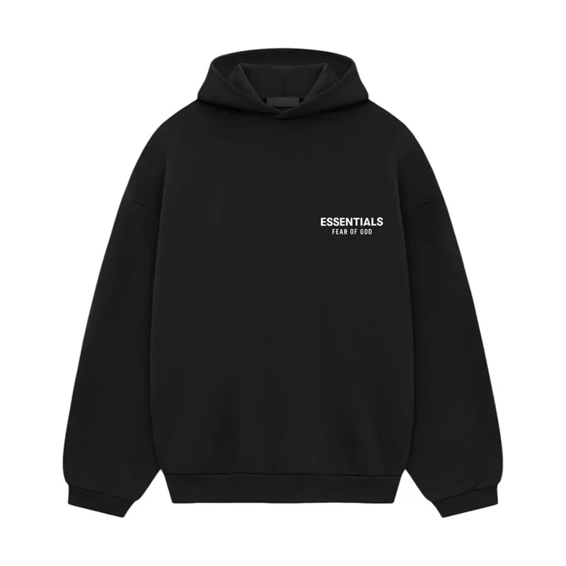 Fear Of God Essentials Fleece Hoodie (FW24) Black