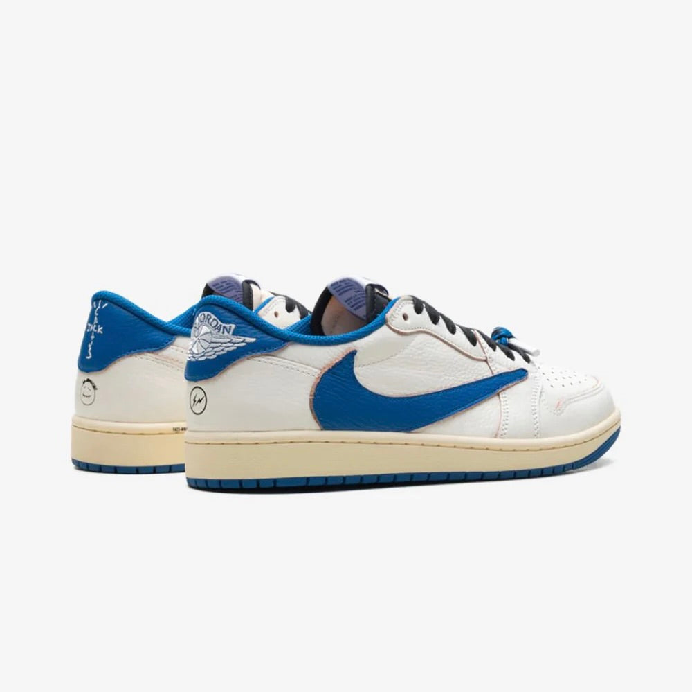 Jordan 1 Retro Low Fragment x Travis Scott Sail Military Blue