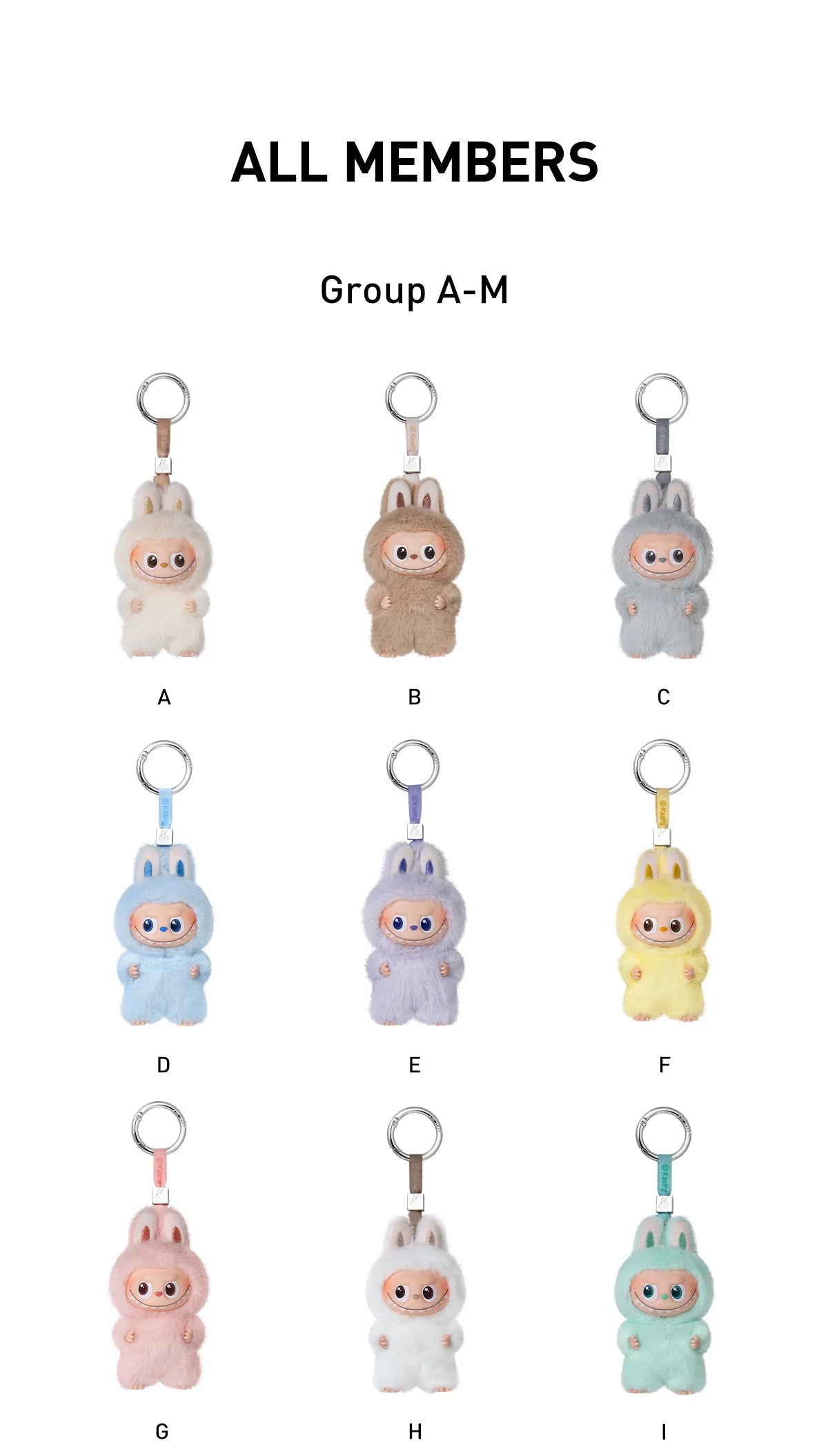 Pop Mart Labubu THE MONSTER PIN FOR LOVE SERIES - Vinyl Plush Pendant blind box (A-M) Sealed Case (14 Blind Box)