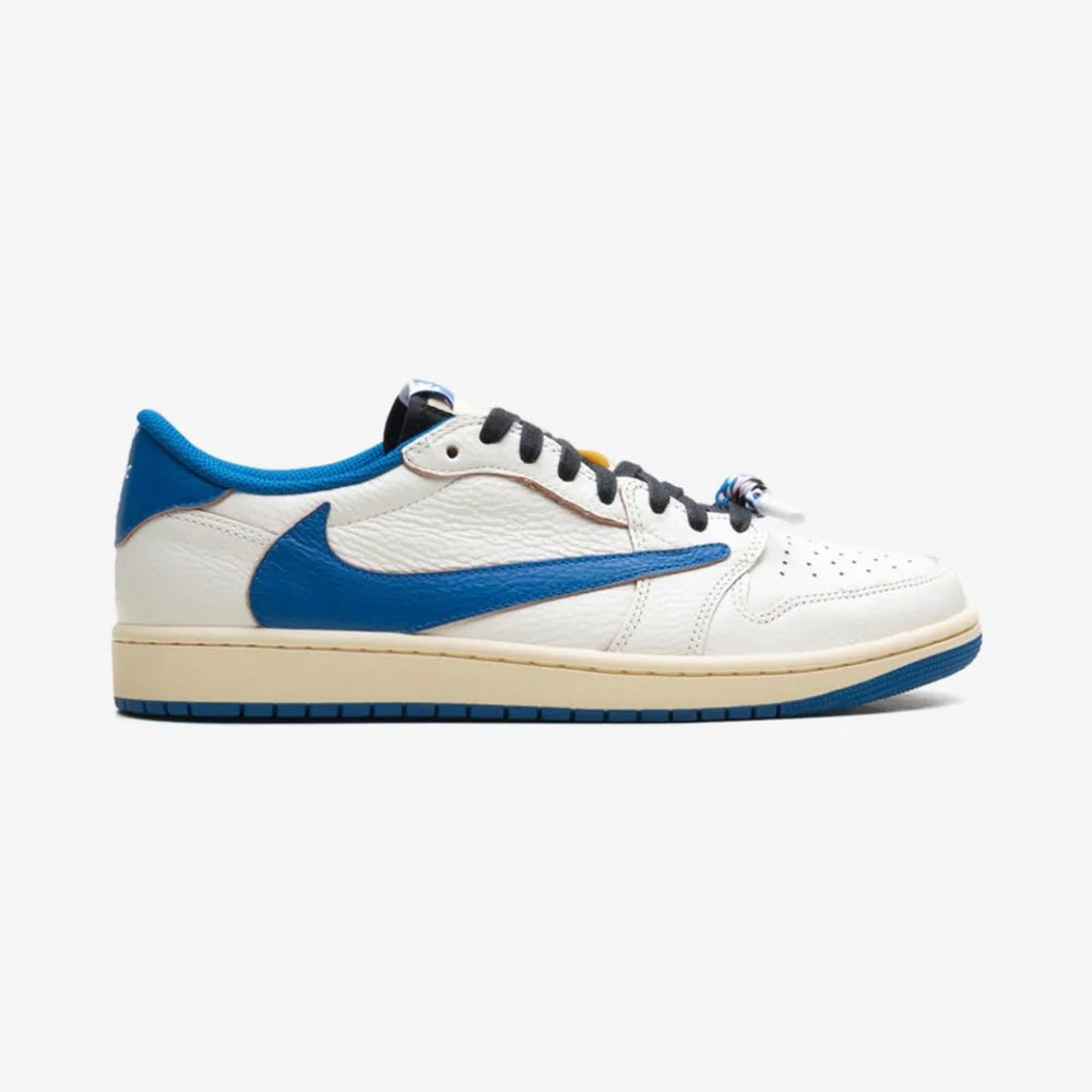 Jordan 1 Retro Low Fragment x Travis Scott Sail Military Blue