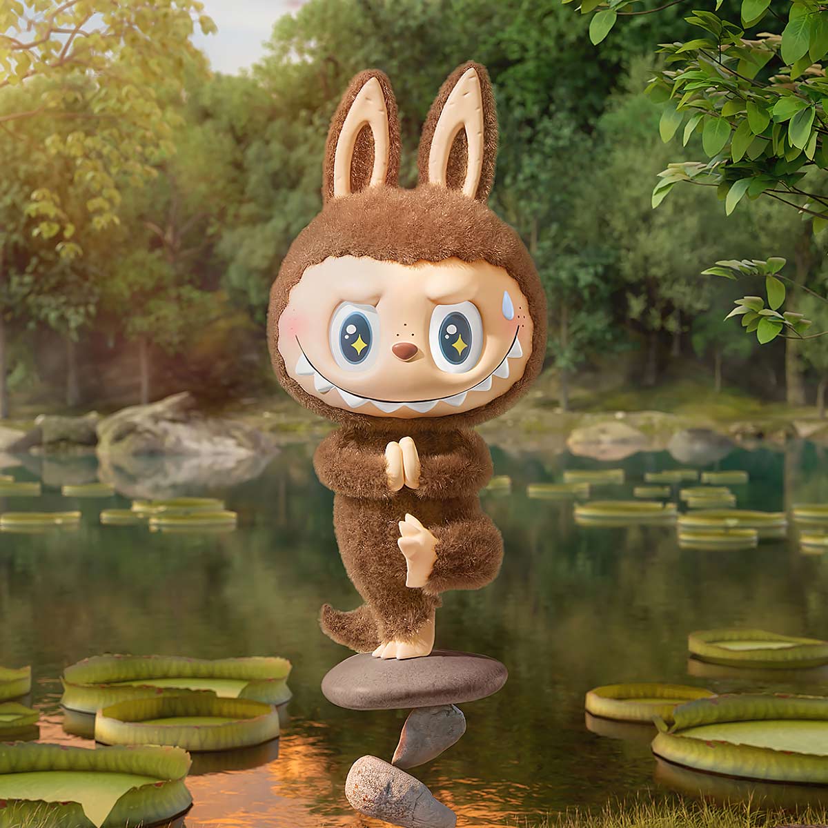 Pop Mart THE MONSTERS Labubu Lazy Yoga Series Yoga Coach (Secret Edition) Figure