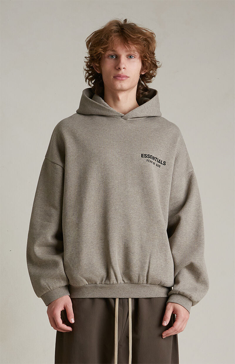 Fear Of God Essentials Fleece Hoodie (FW24) Heather Gray